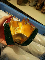 Watermelon Crystal Diamond Evening Bags Women Rhinestone Clutch Wallet Minaudiere Bag Bridal Wedding Bridal Handbag Purse eprolo