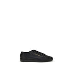 Saint Laurent Black Calf Leather Bos Taurus Sneakers Saint Laurent