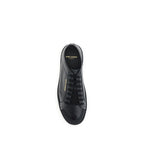 Saint Laurent Black Calf Leather Bos Taurus Sneakers Saint Laurent