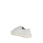 Saint Laurent White Calf Leather Bos Taurus Low Top Sneakers Saint Laurent