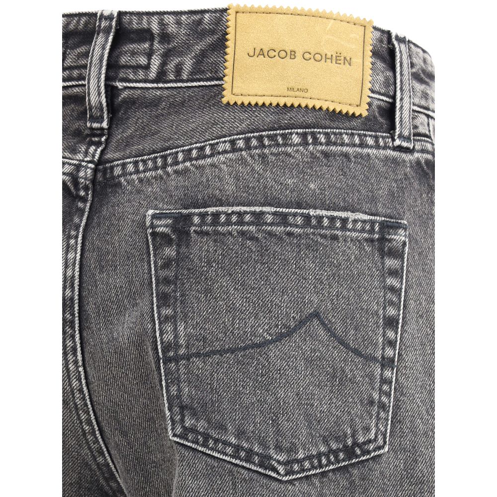 Jacob Cohen Gray Cotton Relaxed Fit Jeans Jacob Cohen