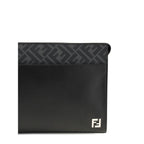 Fendi Black Calf Leather Bos Taurus Clutch Bag Fendi
