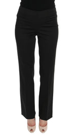 BENCIVENGA Black Stretch Straight Fit Dress Trousers Pants BENCIVENGA