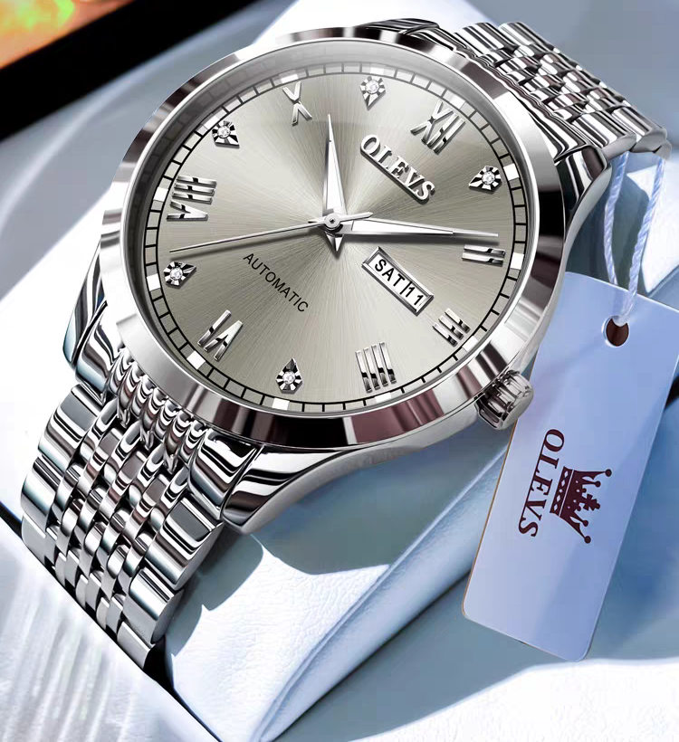Men's Watch Men's Mechanical Watch Fully Automatic Simple Wind Waterproof Night Light Watch eprolo