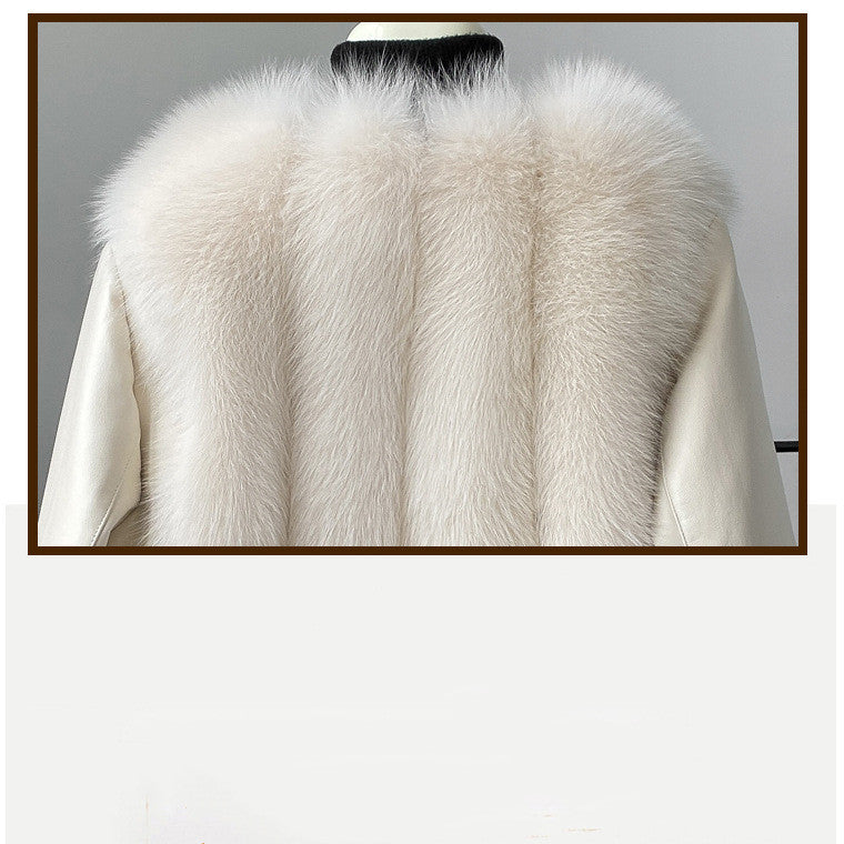 Elevate your winter wardrobe with this sophisticated fur coat, designed for the modern woman Medium Long Young One-piece Coat LittleYogaSocks