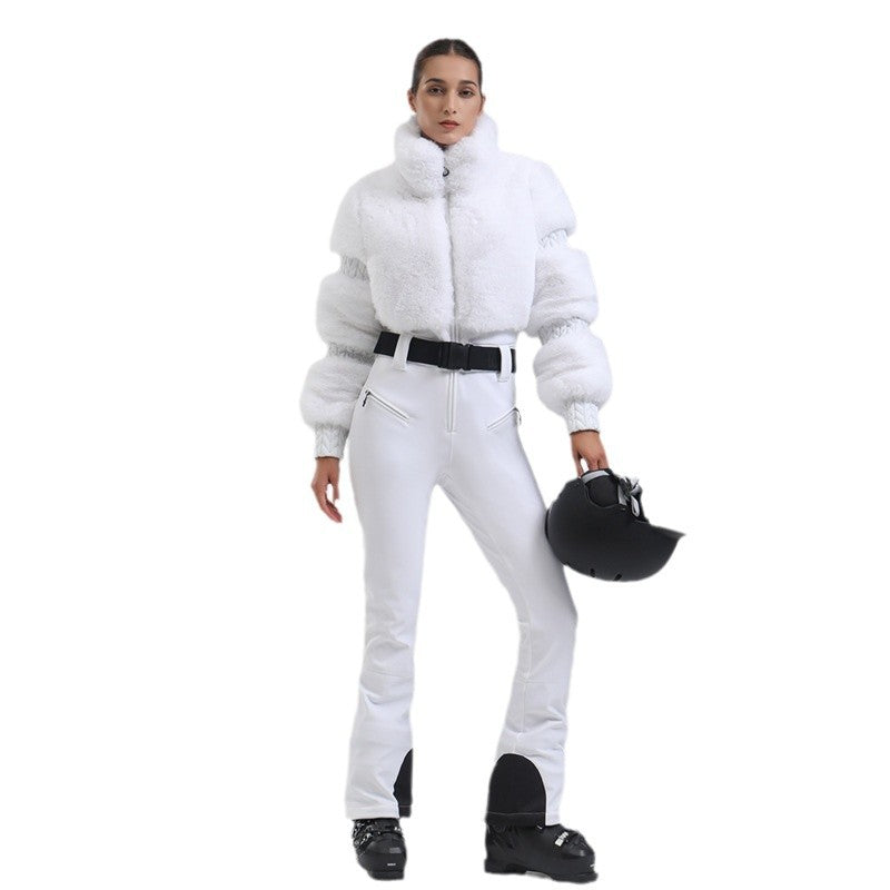 Veloria Winter Ski One-piece Female Windproof Thickening LittleYogaSocks