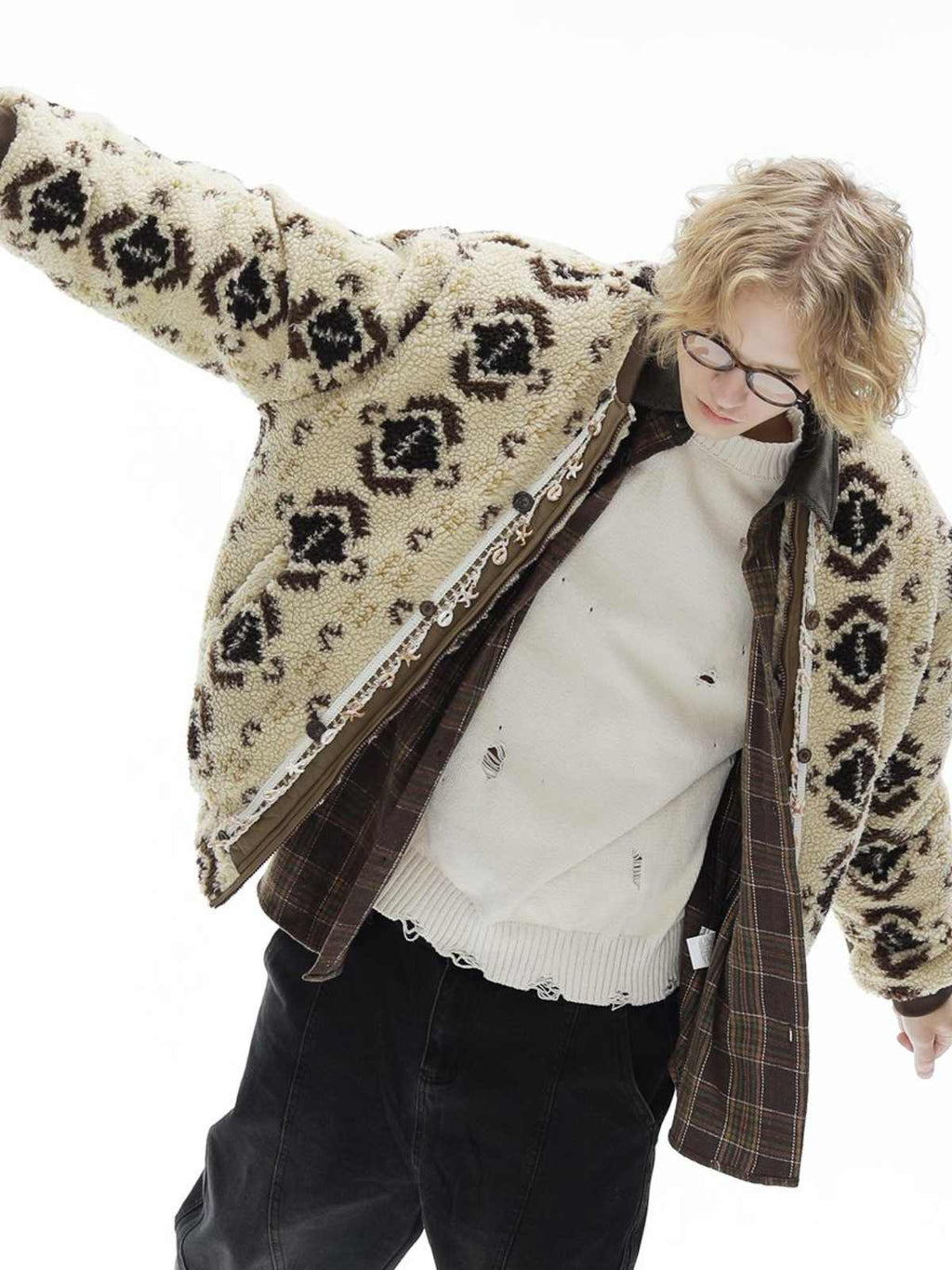 Men's Thick Lamb Wool Jacket With Added Fleece LittleYogaSocks