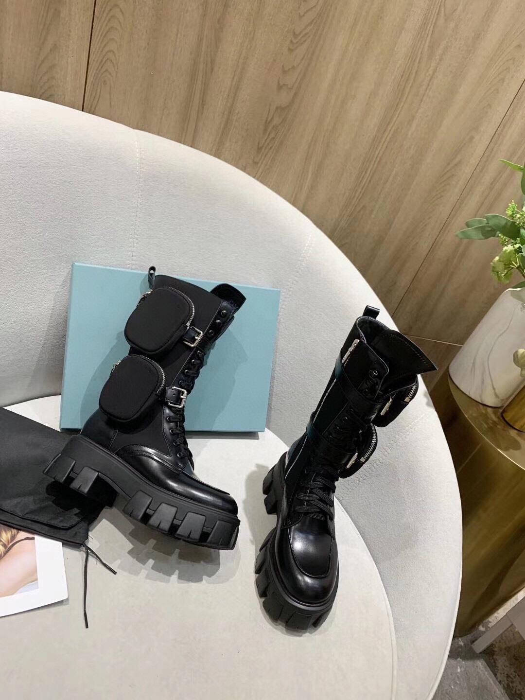 Mid Martin Boots Women's New Leather Platform Boots Bag Tactical Boots Knight Boots eprolo