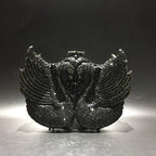 Swan studded diamond dinner bag, banquet dress, full diamond bag eprolo