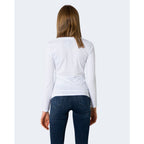Armani Exchange White Cotton Long Sleeve T-Shirt Armani Exchange