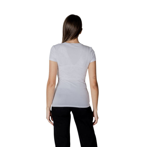 Armani Exchange White Cotton T-Shirt Armani Exchange