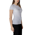 Armani Exchange White Cotton T-Shirt Armani Exchange