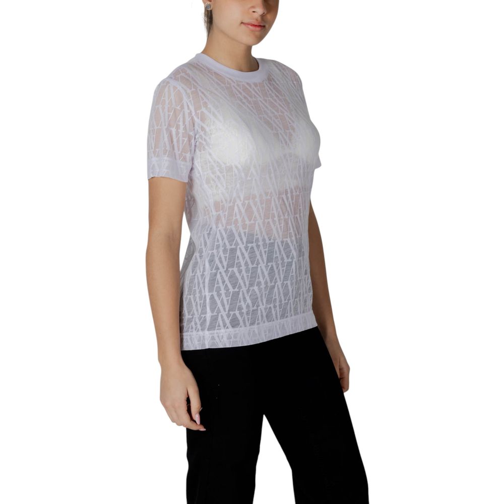 Armani Exchange White Polyester T-Shirt Armani Exchange