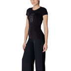 Armani Exchange Black Cotton T-Shirt Armani Exchange