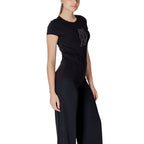 Armani Exchange Black Cotton T-Shirt Armani Exchange