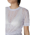 Armani Exchange White Polyester T-Shirt Armani Exchange