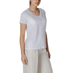 Armani Exchange White Cotton T-Shirt Armani Exchange