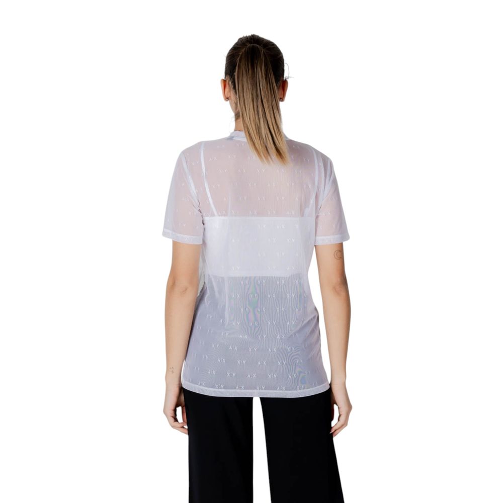 Armani Exchange White Polyamide T-Shirt Armani Exchange