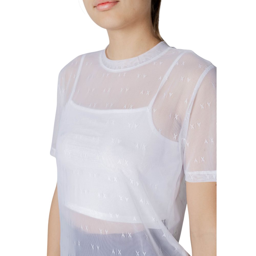 Armani Exchange White Polyamide T-Shirt Armani Exchange