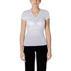 Armani Exchange White Cotton T-Shirt Armani Exchange