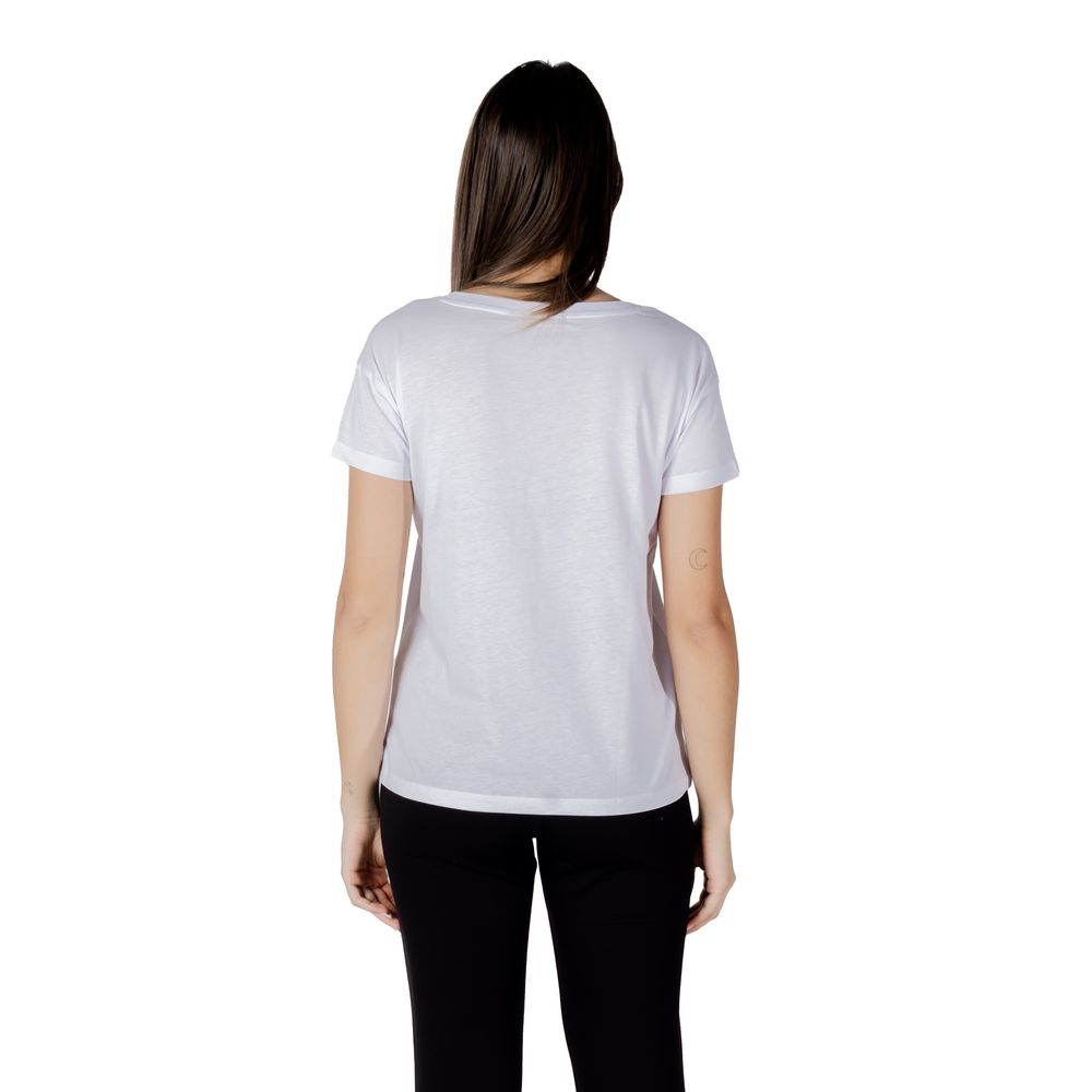 Armani Exchange White Cotton T-Shirt Armani Exchange