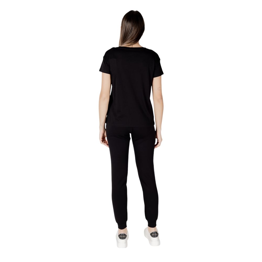 Armani Exchange Black Cotton T-Shirt Armani Exchange