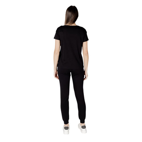 Armani Exchange Black Cotton T-Shirt Armani Exchange
