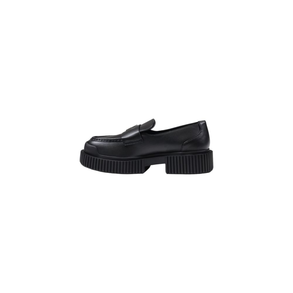 Armani Exchange Black Leather Platform Pumps Armani Exchange