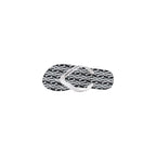 Armani Exchange Black And White Rubber Flip-Flop Sandals Armani Exchange
