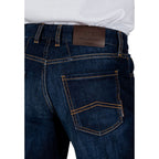 Armani Exchange Blue Cotton Bermuda Shorts Armani Exchange