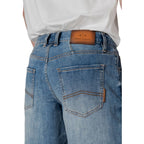 Armani Exchange Blue Polyester Bermuda Shorts Armani Exchange