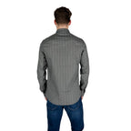 Armani Exchange Black Cotton Pattern Shirt Armani Exchange