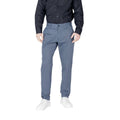 Armani Exchange Blue Cotton Skinny Pants Armani Exchange