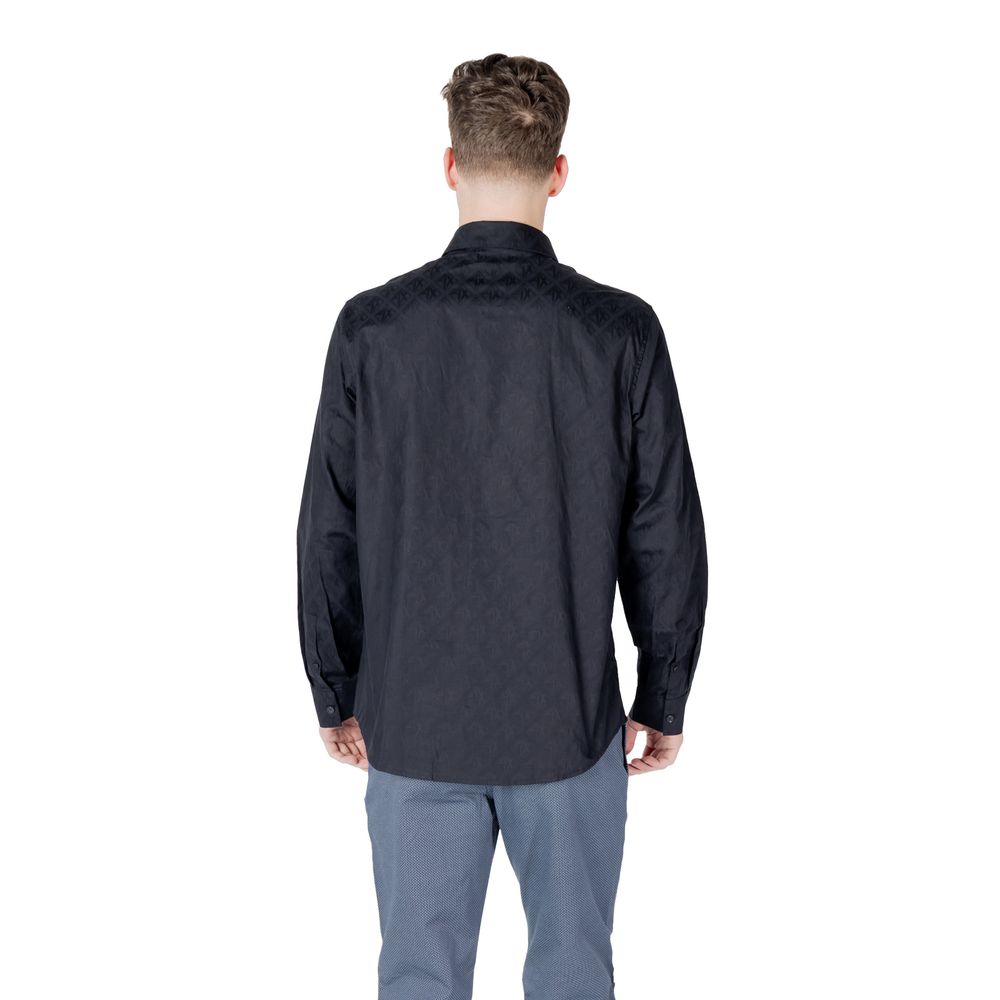 Armani Exchange Blue Cotton Shirt Armani Exchange