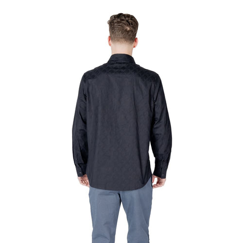 Armani Exchange Blue Cotton Shirt Armani Exchange