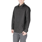 Armani Exchange Black Cotton Dress Shirt Armani Exchange