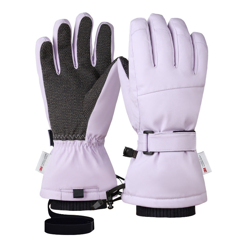 Ski Gloves with Built-in Wrist Guards, Waterproof for Ski/Snowboard Carving, Professional 3M Fleece-Lined Thickened Gloves eprolo