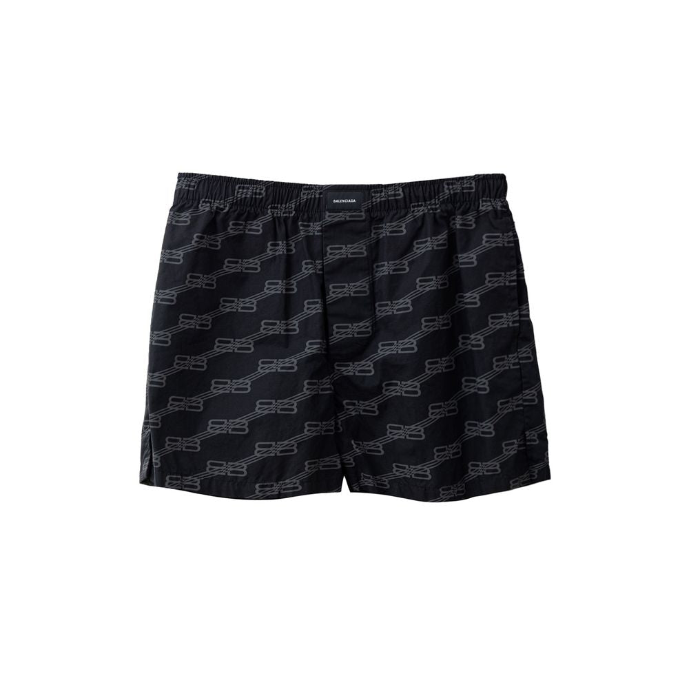 Balenciaga Black Cotton Bermuda Shorts Balenciaga