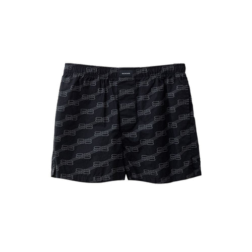 Balenciaga Black Cotton Bermuda Shorts Balenciaga