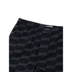 Balenciaga Black Cotton Bermuda Shorts Balenciaga