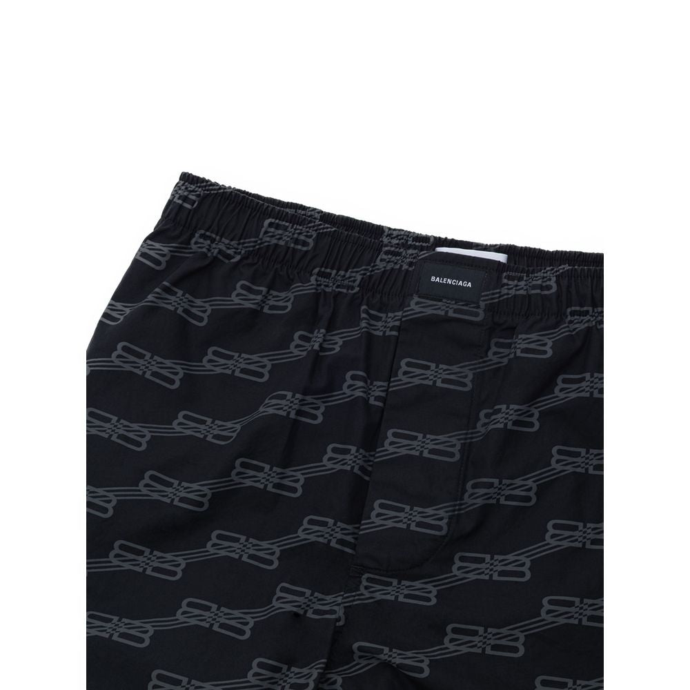 Balenciaga Black Cotton Bermuda Shorts Balenciaga