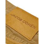 Jacob Cohen Yellow Cotton Skinny Pants Jacob Cohen