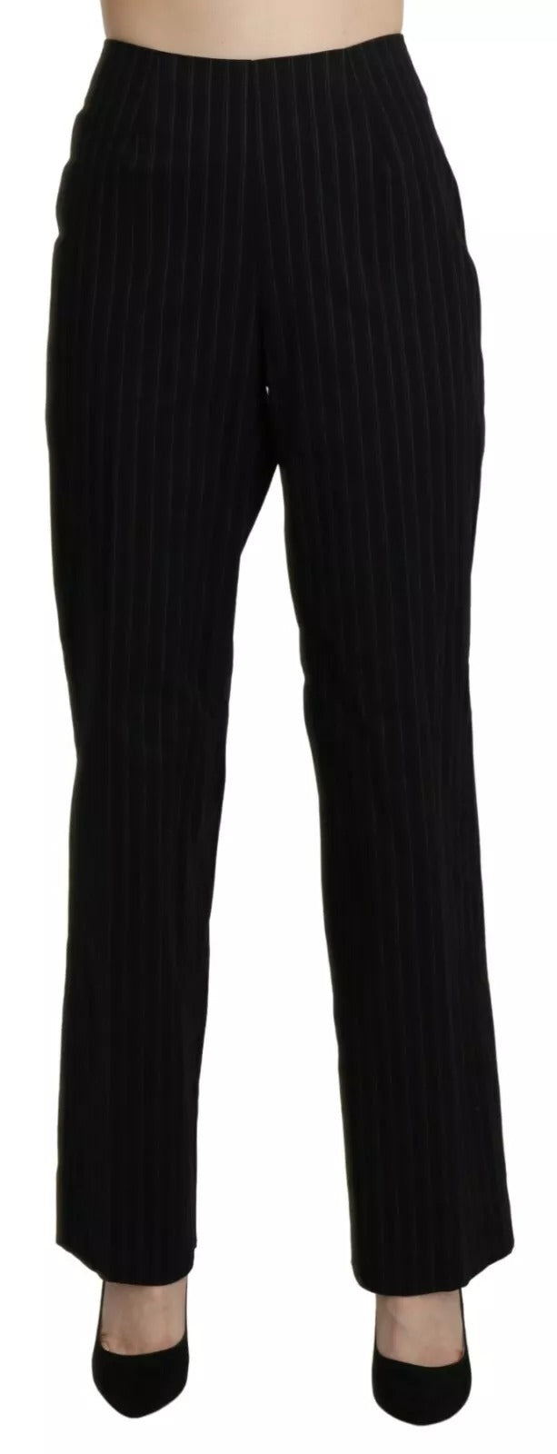 BENCIVENGA Black High Waist Straight Dress Trouser Pants BENCIVENGA
