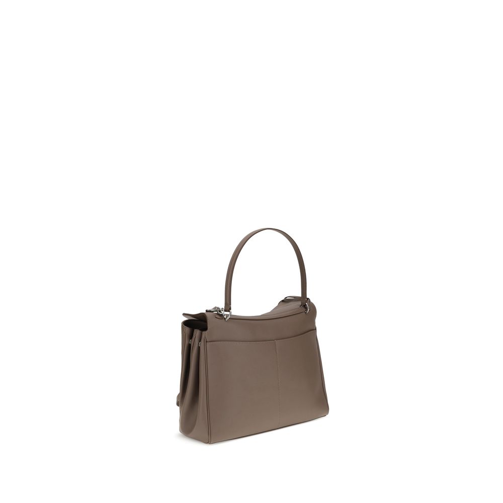 Balenciaga Gray Calf Leather Bos Taurus Shoulder Bag Balenciaga