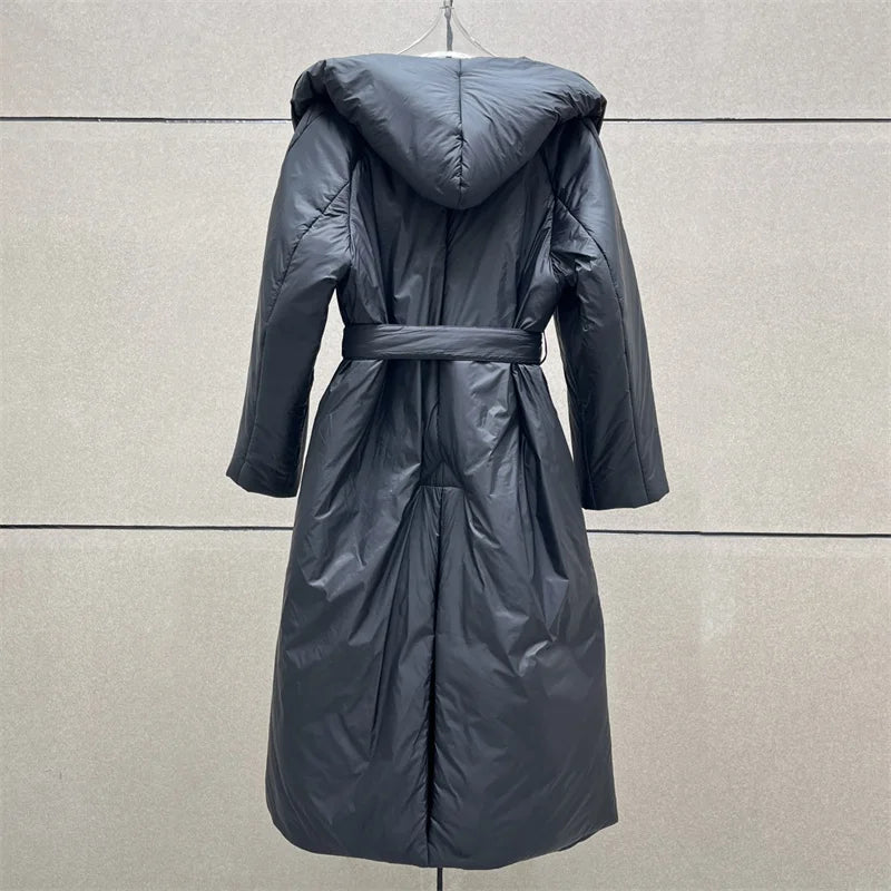 Women's coat with large collar and cotton coat eprolo