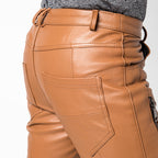 Leather Pants Men Winter Slim Korean Version VELORIA - Thread of Generations