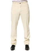 Burberry Beige Corduroy Cotton Straight Men Trouser Pants Burberry