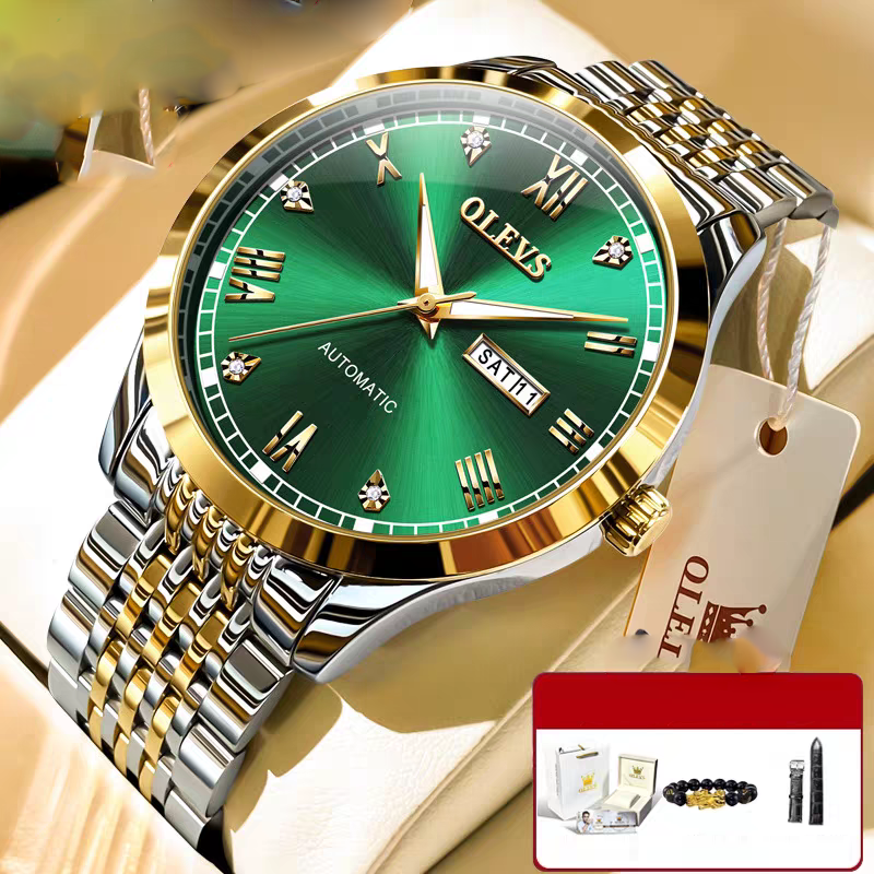 Men's Watch Men's Mechanical Watch Fully Automatic Simple Wind Waterproof Night Light Watch eprolo