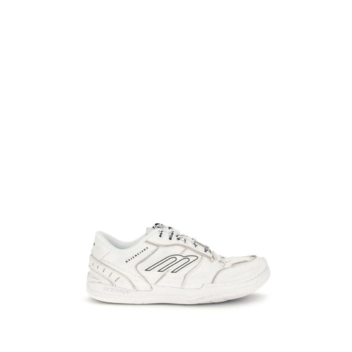 Balenciaga White Calf Leather Bos Taurus Athletic Sneakers Balenciaga