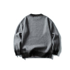 Trend Round Neck Knit Sweater Men Loose Casual Color Block Letter Sweater eprolo
